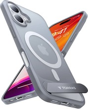 Telefoniümbris Torras Pstand Series, Apple iPhone 16 Plus, titaanhall