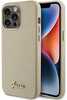Telefoniümbris Guess GUHCP15LPGMCSD Glitter Glossy Script, Apple iPhone 15 Pro, kuldne