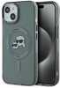 Telefoniümbris Karl Lagerfeld IML K&CH Heads Metal Frame MagSafe, Apple iPhone 15, must