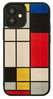 Telefoniümbris Man&Wood, Apple iPhone 12 mini, mondrian wood, must