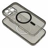 Telefoniümbris OEM Clear Mag Cover kaamera kaitsega, iPhone 16, must sädelev