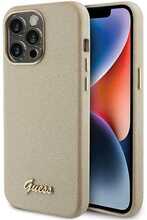 Telefoniümbris Guess GUHCP15LPGMCSD Glitter Glossy Script, Apple iPhone 15 Pro, kuldne