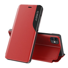 Telefoniümbris Hurtel Eco Leather View Case, iPhone 13 Pro, punane