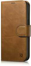 Telefoniümbris iCarer Oil Wax Wallet 2in1 WMI14220724-TN, Apple iPhone 14 Pro Max, pruun