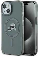 Telefoniümbris Karl Lagerfeld IML K&CH Heads Metal Frame MagSafe, Apple iPhone 15, must