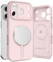 Tech-Protect Silicone MagSafe ümbris, Apple iPhone 17 Pro Max, roosa