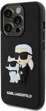 Telefoniümbris Karl Lagerfeld 3D Rubber Karl and Choupette, Apple iPhone 13 Pro, must