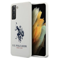 Telefoniümbris U.S. POLO ASSN USHCS21SSLHRWH, Samsung Galaxy S21 G991, valge