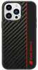 Audi Carbon Fiber Stripe ümbris, Apple iPhone 14 Pro, must