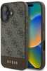 Telefoniümbris Guess GUHCP16MG4GLBR 4G Bottom Stripe, Apple iPhone 16 Plus 6.7, pruun