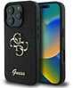Telefoniümbris Guess PU Fixed Glitter 4G Metal Logo, Apple iPhone 16 Pro, must