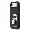 Karl Lagerfeld 3D kummist Karl and Choupette ümbris, Apple iPhone Air, must