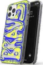 Telefoniümbris DIESEL Snap Case Clear AOP FW20, Apple iPhone 12 Pro Max, sinine/neon lime