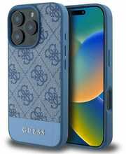 Telefoniümbris Guess GUHCP16XG4GLBL 4G Bottom Stripe, Apple iPhone 16 Pro Max, sinine