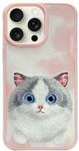 Telefoniümbris Nimmy Big Eyed Pet 2.0 Cat, Apple iPhone 15 Pro Max, roosa