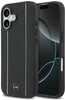 Mercedes Leather Star Pattern Stripes MagSafe ümbris, Apple iPhone 17, must