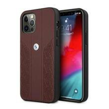 Telefoniümbris BMW Leather Curve Perforate BMHCP12LRSPPR, Apple iPhone 12 Pro Max, punane