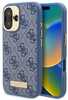 Telefoniümbris Guess 4G Logo Plate MagSafe, Apple iPhone 16 Plus, sinine