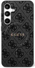 Telefoniümbris Guess 4G Ring Classic Logo MagSafe GUHMS25FEG4GFRK, Samsung Galaxy S25 FE, must
