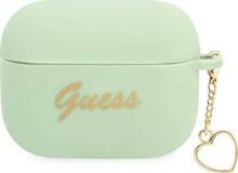 Kate Guess Silicone Charm Heart Collection GUAPLSCHSN, Apple AirPods Pro, roheline