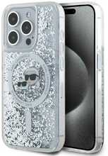 Telefoniümbris Karl Lagerfeld Liquid Glitter, Apple iPhone 15 Pro Max, läbipaistev