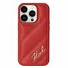 Telefoniümbris Karl Lagerfeld Diagonal Quilted Script KLHCP15LPQDSMGR, Apple iPhone 15 Pro, punane