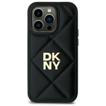 Telefoniümbris DKNY DKHCP14SPQDSLK Quilted Stack Logo, Apple iPhone 14, must