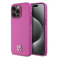 Telefoniümbris DKNY Leather Stack Logo MagSafe DKHMP15XPSHRPSP, Apple iPhone 15 Pro Max, roosa