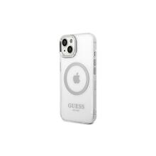 Telefoniümbris Guess GUHMP14SHTRMS Metal Outline MagSafe, Apple iPhone 14, hõbedane