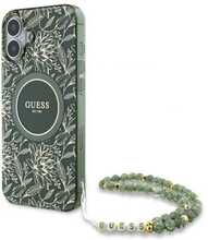 Telefoniümbris Guess IML Flowers Allover Electro, Apple iPhone 16 Plus, roheline