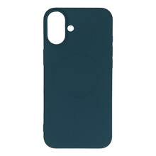 Telefoniümbris Hurtel Liquid Silicone Case MagSafe, Apple iPhone 16 Plus, tumesinine