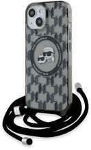 Telefoniümbris Karl Lagerfeld KLHMP15SHCKCKLCK IML Crossbody Monogram, Apple iPhone 13/14/15, must