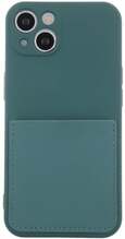 Silikoonümbris Fusion Accessories Card Case, Samsung Galaxy A53 5G, roheline