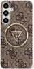 Telefoniümbris Guess 4G Glitter Triangle Buttons MagSafe, Samsung Galaxy S25, pruun