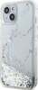Telefoniümbris Guess Liquid Glitter Marble GUHCP14SLCSGSGH, Apple iPhone 14, valge/hõbe