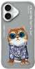 Telefoniümbris Nimmy Glasses Cool Cat, Apple iPhone 16, hall