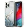 Telefoniümbris Guess GUHCP12LGLVSBL Glitter Vintage Script, Apple iPhone 12 Pro Max, sinine