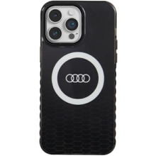 Audi IML Big Logo MagSafe ümbris AU-IMLMIP14PM-Q5/D2-BK, Apple iPhone 14 Pro Max, must