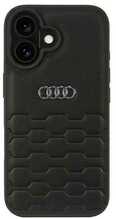 Telefoniümbris Audi Synthetic Leather AU-TPUPCIP16-GT/D2-BK, Apple iPhone 16, must