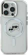 Telefoniükaas Karl Lagerfeld IML K&CH Heads Metal Frame MagSafe, Apple iPhone 16 Pro, árge