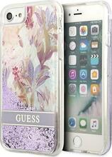 Telefoniümbris Guess GUHCI8LFLSU Liquid Glitter Flower, Apple iPhone 7/8/SE 2020/SE 2022, lilla