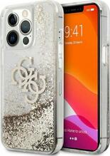 Telefoniümbris Guess TPU Big 4G Liquid Glitter GUHCP13XLG4GGO, Apple iPhone 13 Pro Max, kuldne