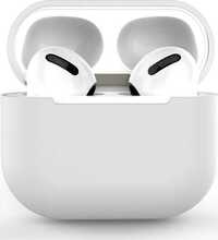 Hurtel AirPods Pro Case, silikoonist pehme kõrvaklappide kate, valge (C ümbris)