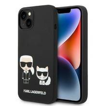 Telefoniümbris Karl Lagerfeld KLHMP14MSSKCK, Apple iPhone 14 Plus 6.7, must, Liquid Silicone Karl & Choupette Magsafe