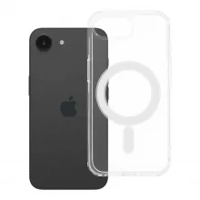 Riff Ultra-thin silikoonist tagakaas MagSafe, Apple iPhone 16e/iPhone 17e, läbipaistev
