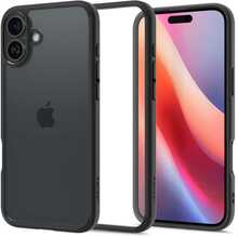Telefoniümbris Spigen Ultra Hybrid, Apple iPhone 16 Plus, must matt