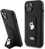 Telefoniümbris Karl Lagerfeld Gripstand Saffiano Choupette Pins KLHCP15MGSACHPK, Apple iPhone 15 Plus/14 Plus, must