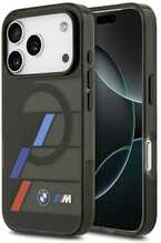 BMW M IML Metal Buttons Tricolor Lines MagSafe ümbris, Apple iPhone 17 Pro Max, must