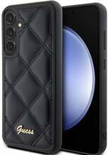 Telefoniümbris Guess GUHCS23FEPSQSQSK Quilted Metal Logo, Samsung Galaxy S23 FE, must