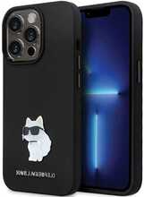 Telefoniümbris Karl Lagerfeld KLHCP13LSMHCNPK Silicone C Metal Pin, Apple iPhone 13 Pro/13, must